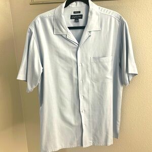 Joseph & Feiss 💯 silk button up - light blue